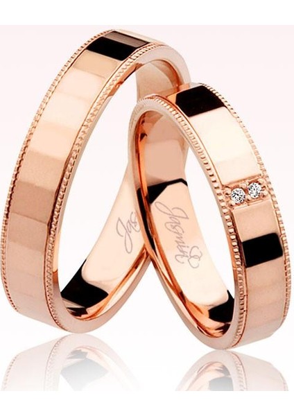 Rose Altın Alyans 2802-2