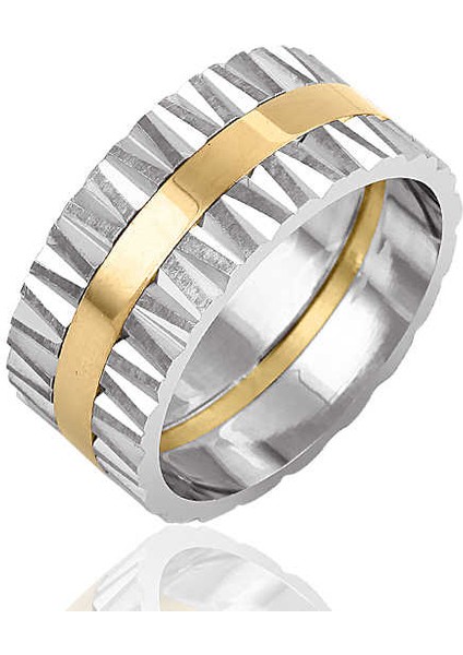 Gümüş Altın Kaplama Alyans