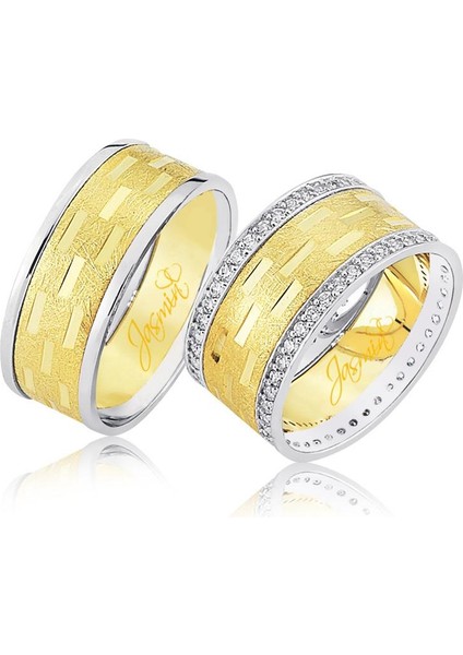 Taşlı Altın Alyans 0102-3