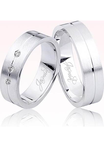 Beyaz Altın Alyans 3001-2