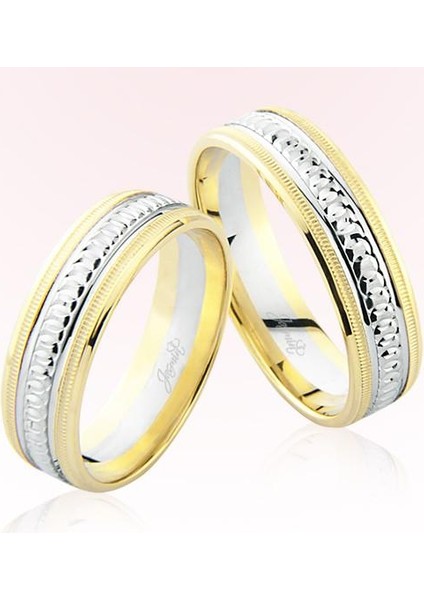 Sarı Beyaz Altın Alyans 6804
