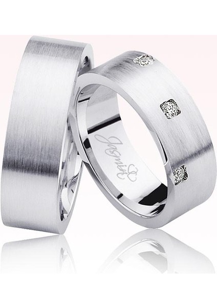 Beyaz Altın Alyans 3004-2