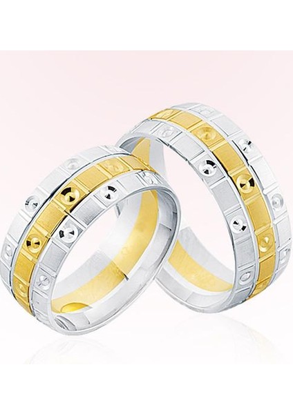 Sarı Beyaz Altın Alyans 7907