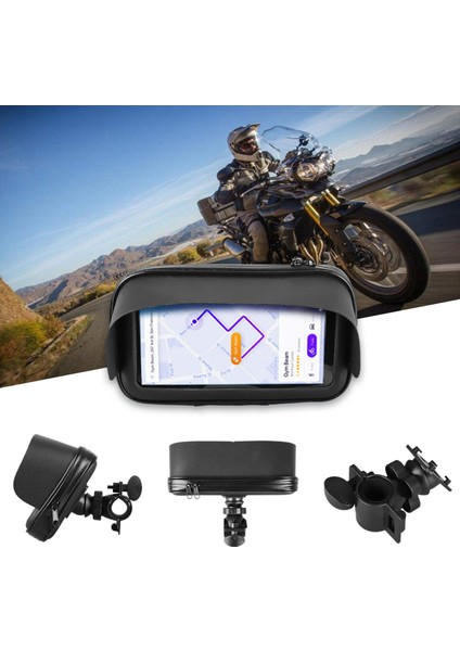 Su Geçirmez Bisiklet Cep Telefonu / Gps Tutucu Kılıf Çanta Dağı Gidon Siyah Artı (Yurt Dışından) indirimleri