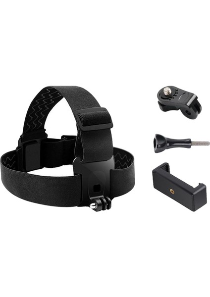 Kafa Kayışı Montaj Tutucu / Klip / Klip Spor Kamera Cep Telefonu Siyah Için (Yurt Dışından)