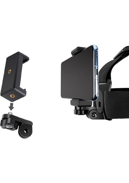 Kafa Kayışı Montaj Tutucu / Klip / Klip Spor Kamera Cep Telefonu Siyah Için (Yurt Dışından) fırsatları