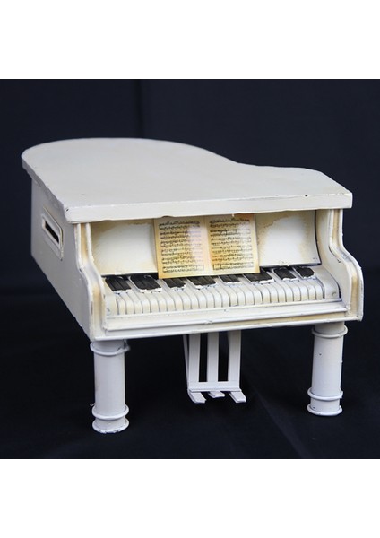 Piyano Nostaljik Dekor Kumbaralı Metal