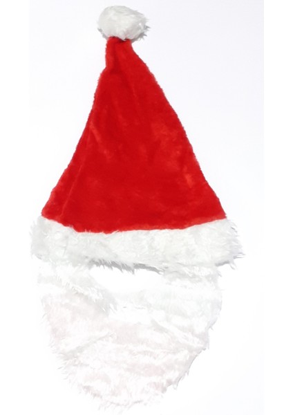 Funworld Yılbaşı Yeni Yıl Noel Baba Şapka Sakallı