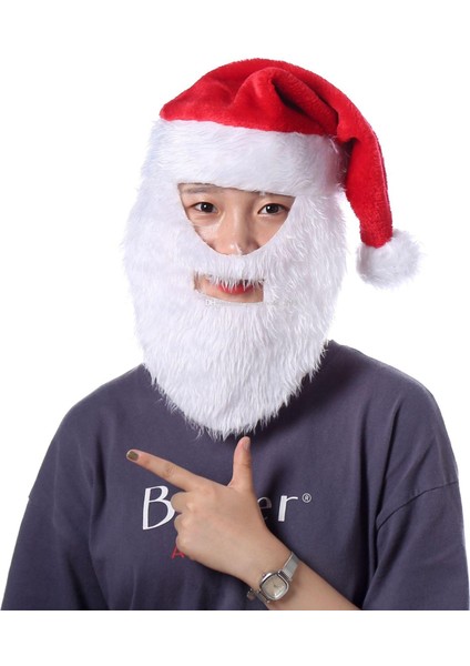 Funworld Yılbaşı Yeni Yıl Noel Baba Şapka Sakallı fırsatları