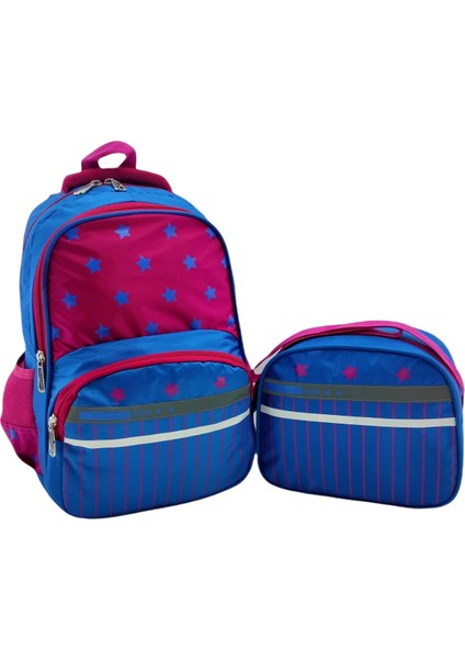 Mavi Desenli Ilkokul ve Beslenme Çantası 1320-1 fiyatları