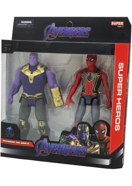 Spider-Man Thanos - Avengers Defending The World 2'li Figür Set