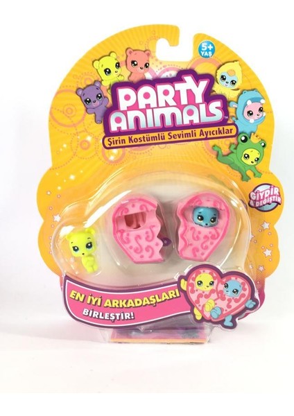 Party Animals 3'lü Figür Set - 60725