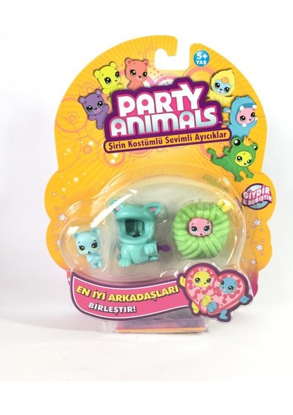 Party Animals 3'lü Figür Set - 60725