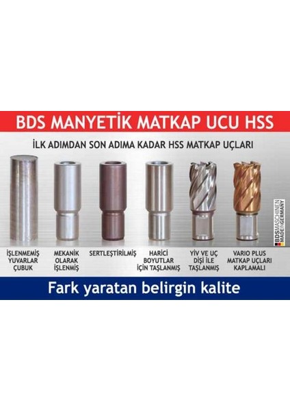 Hss Kbl Manyetik Matkap Ucu Uzun 30X55 mm