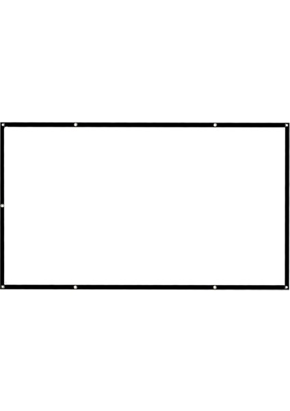 Katlanabilir Film Projeksiyon Ekranı 100 (220X124CM) (Yurt Dışından)