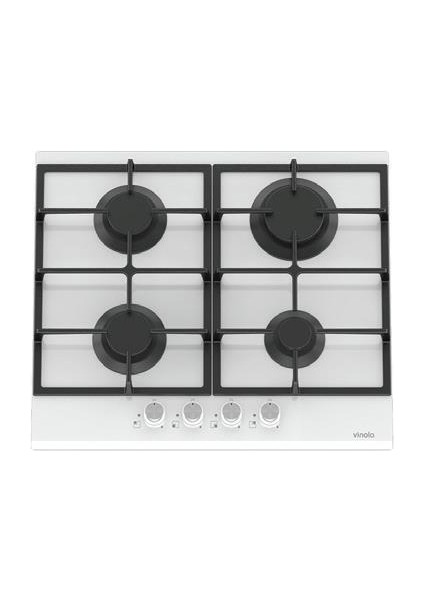 Vnl MOG.6170.111.02 Beyaz Bütün Izgaralı Döküm Ocak