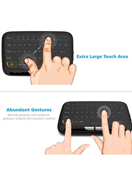 H18 2.4ghz Wireless Full Touchpad Remote Control Keyboard (Yurt Dışından)