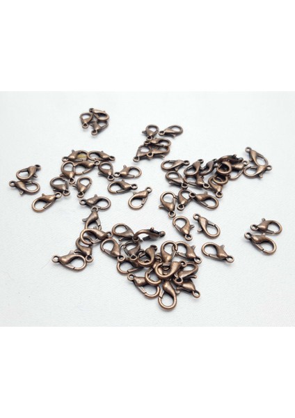 Metal Takı Papağan Klipsi Bronz Renginde (50 Adet) 10 mm fiyatları
