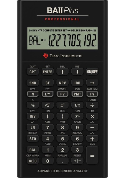 Texas Instruments Ba-Iı Plus Professional Finansal Hesap Makinesi