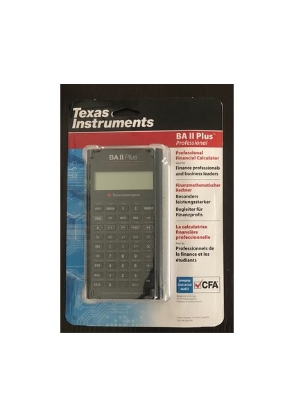 Texas Instruments Ba-Iı Plus Professional Finansal Hesap Makinesi