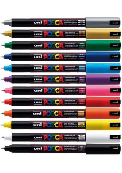 Posca Pc-1mr 0.7 Su Bazlı Boyama Markörü 12'li Set