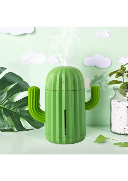 340 ml USB Ultrasonik Kaktüs Hava Nemlendirici (Yurt Dışından)
