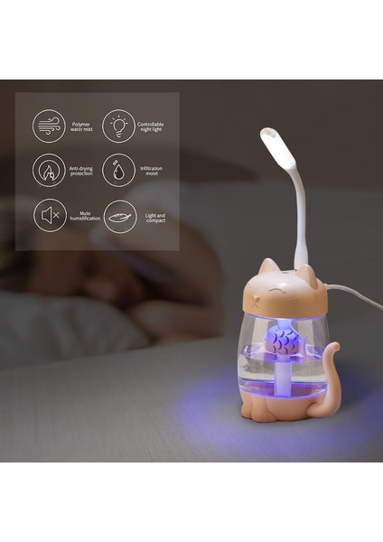 3 In 1 350 ml USB Kedi Hava Nemlendirici (Yurt Dışından)