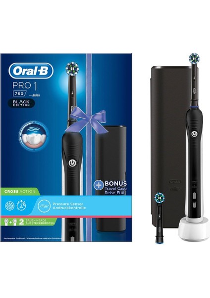 Elektrikli Diş Fırçası Pro 1 760 Siyah