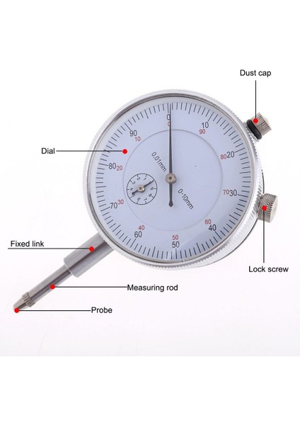 Kadran Göstergesi 0-10 mm Kadran Testi Göstergesi Karşılaştırıcı 0.01 Ölçüm Ekipmanı (Yurt Dışından) fırsatları