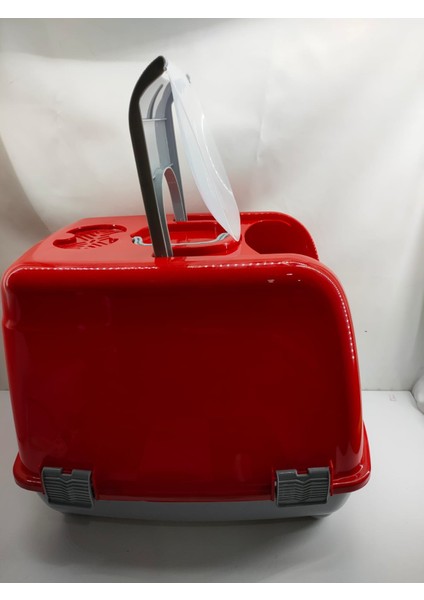 Kırmızı Kapalı Kedi Tuvaleti modelleri