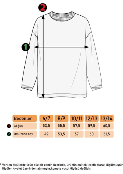Toontoy Kız Çocuk Baskılı Balıkçı Yaka Sweatshirt modelleri