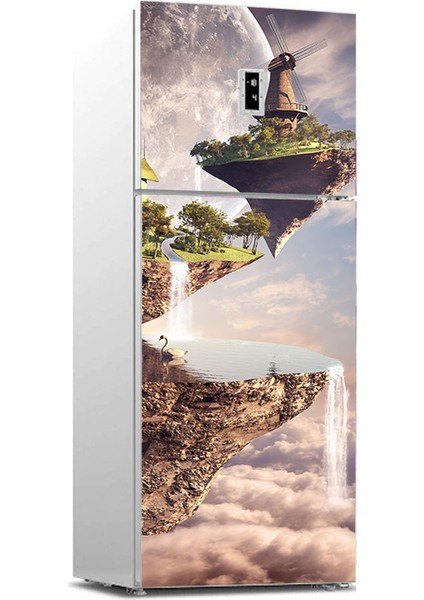 444MAGAZA Buzdolabı Sticker Beyaz Eşya Kaplama Beyaz Eşya Sticker Buzdolabı Kaplama Utopya