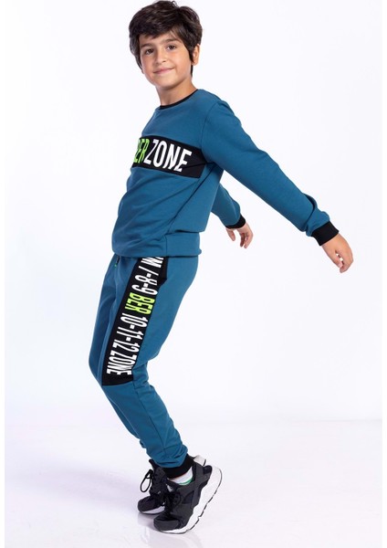 Toontoy Erkek Çocuk Garnili Bisiklet Yaka Eşofman Takım