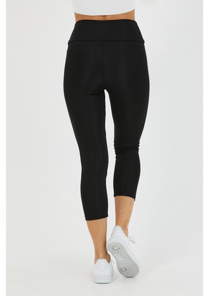 Kadın Siyah Yüksel Bel Kapri Tayt fırsatları