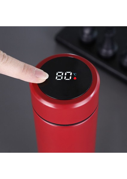 Isim Tasarımlı LED Göstergeli Çelik Termos Kırmızı modelleri