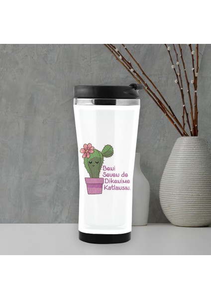 Beni Seven De Dikenime Katlansın Termos Mug