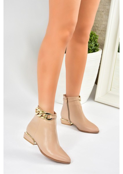 Ten Zincir Detaylı Kadın Bot L820202809
