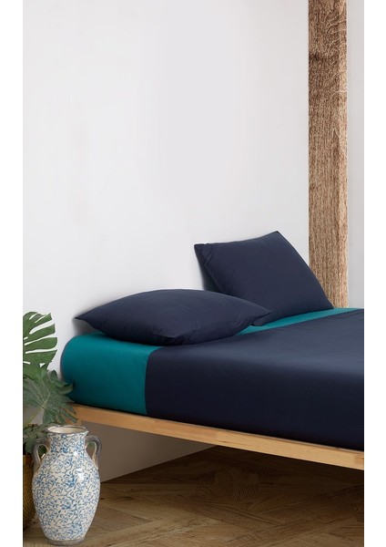 Digital Passage Lacivert-Koyu Nefti Nevresim Takımı