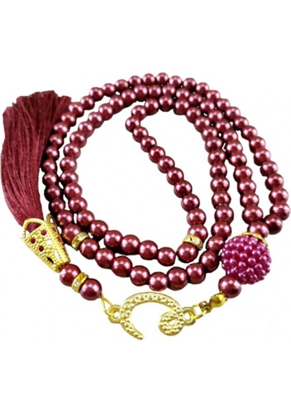 25 Adet Bordo Inci Tesbih