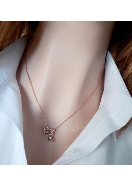 Çıtır Kelebekler Rose Kolye fırsatları
