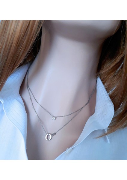 Tektaş O Harf Kolye