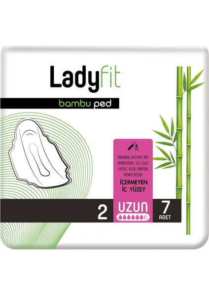 Bambu Ped Uzun 7 Adet Gün Boyu Konfor Sağlayan Nefes Alabilen Yüzey