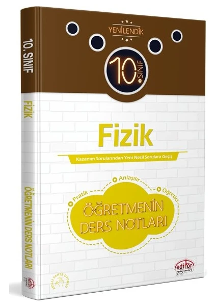 Editör Yayınları 10. Sınıf Fizik Öğretmenin Ders Notları