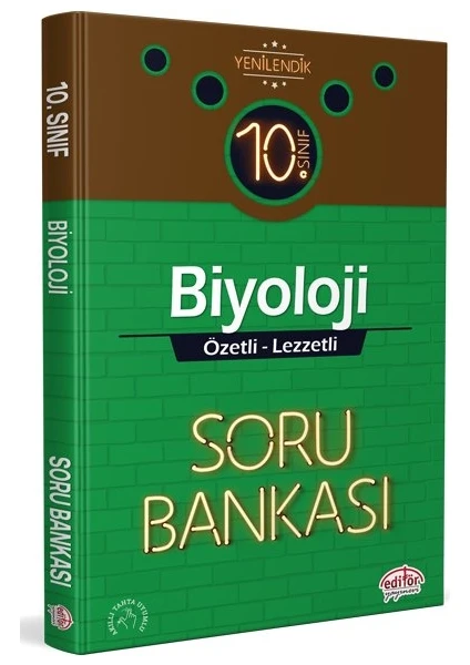 Editör Yayınları 10. Sınıf Biyoloji Özetli Lezzetli Soru Bankası