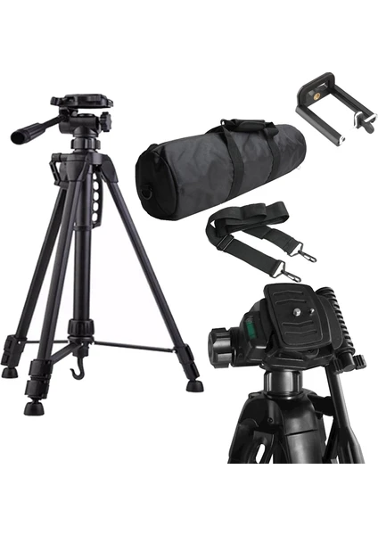 WT-3570 Üniversal Model 170CM Dslr Tripod 5 kg Kapasite Telefon Tutucu Hediye