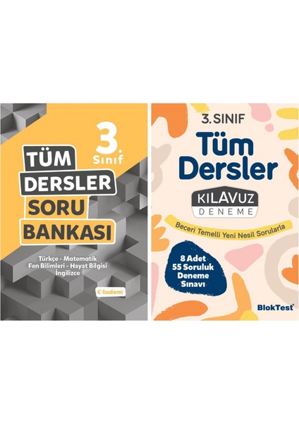 3. Sınıf 2'li Set (Tüm Dersler Soru B.+ Kılavuz Deneme)