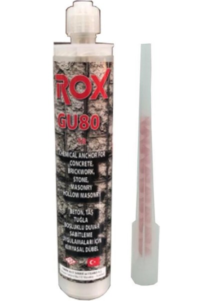 GU80 Tr Epoksi Kimyasal Kartuş Polyester Içerikli 300 ml