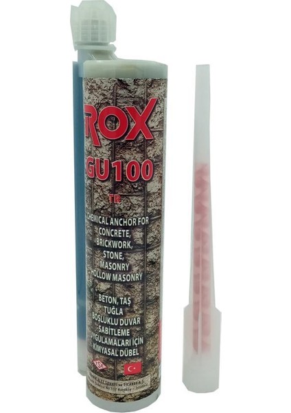 GU100 Tr Epoksi Kimyasal Kartuş Polyester Içerikli 345 ml