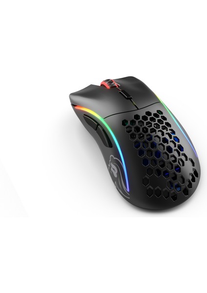 Model D Kablosuz Mat Siyah RGB Oyuncu Mouse GLO-MS-DW-MB