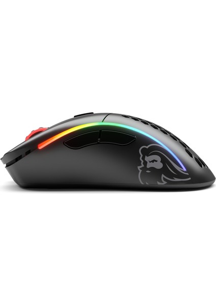 Model D Kablosuz Mat Siyah RGB Oyuncu Mouse GLO-MS-DW-MB